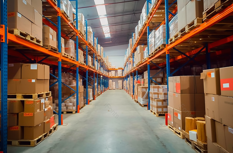 黄色堆满货物的仓库摄影图,高清,摄影图,摄影图片,图片大全,摄影图免费下载